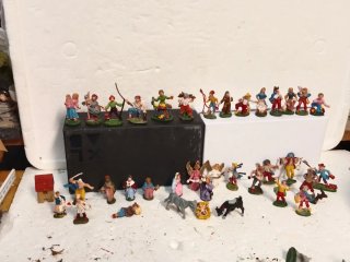 Set di 36 statuine per presepe