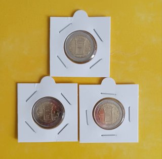 3 Monedas Italia 2025 Jubileo
