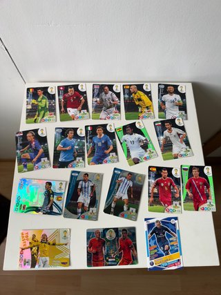 Lote de 17 Cartas de Fútbol Mundial 2014