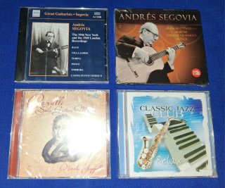 Lote de 4 CDs de Música Clásica y Jazz