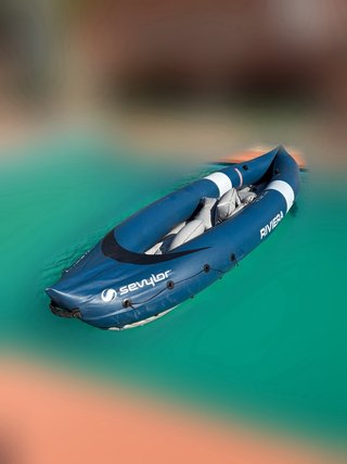 Kayak Hinchable Sevylor Riviera + Accesorios