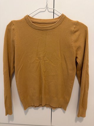 Top de manga larga beige
