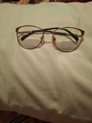 Gafas retro con Montura Dorada