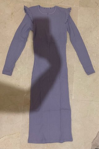 Vestido midi morado