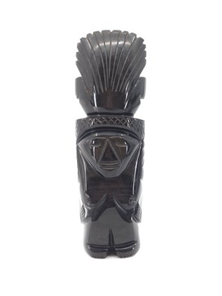Idolo Totem Messicano in Ossidiana 900 Vintage