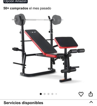 Banco de Musculación con Soporte