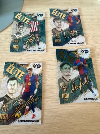 4 Cromos Panini Élite Power La Liga