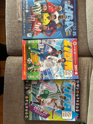 Lote de 3 Álbumes de Cromos Liga Este