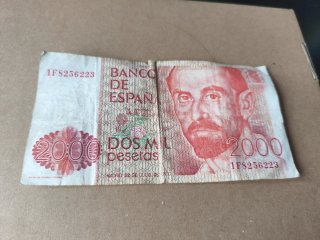 Billete 2000 Pesetas 22 Julio 1980
