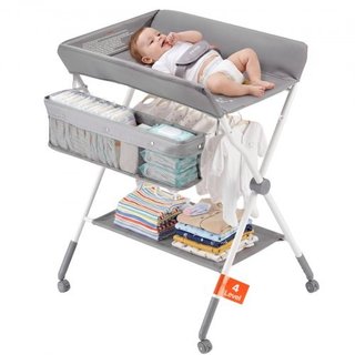 Baby Changing Table, Foldable Diaper Change Statio