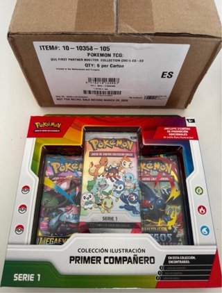 Case x6 Cajas Pokémon Primer Compañero Serie 1