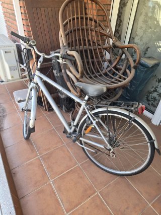 Bicicleta de Paseo Plateada Shimano