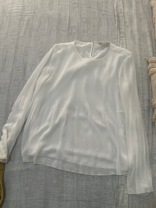 Blusa fluida blanca