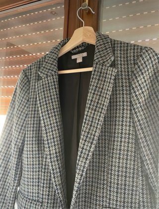 Chaqueta de cuadros H&M Talla S