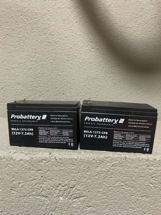 2 Baterías Recargables Probattery 12V 7.2Ah
