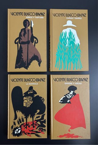 Lote 4 libros, Vicente Blasco Ibáñez.