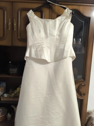 Vestido de novia dos piezas
