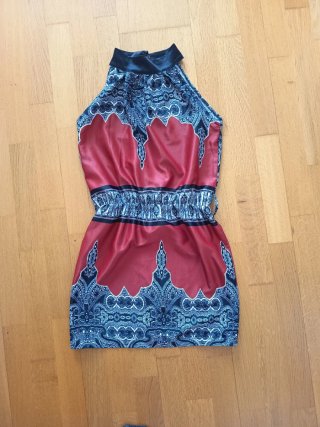 Vestido corto estampado