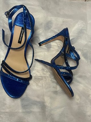 Sandalias de tacón Stradivarius azules T40