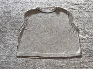 Chaleco de lana renatta&go beige