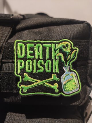 Parche Velcro DEATH POISON NUEVO