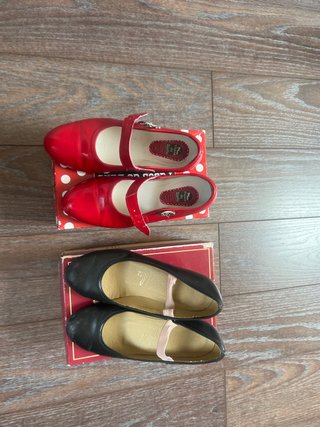 2 Pares de Zapatos de Baile para Niña