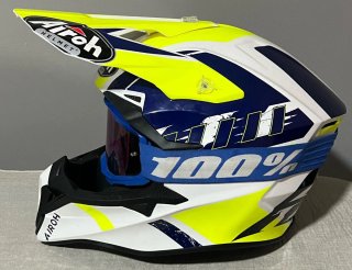 Casco de Motocross Airoh con Gafas 100%