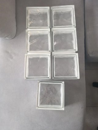 Set de 7 Ladrillos de Cristal, precio por unidad.