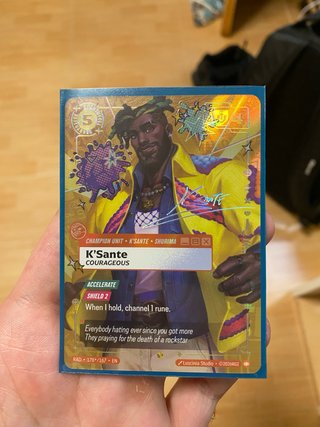 Carta K'Sante Firmada (Heartsteel)
