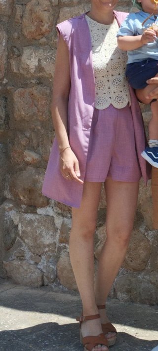 Conjunto de dos piezas rosa