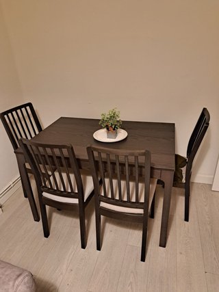 Mesa de Salón con 4 Sillas
