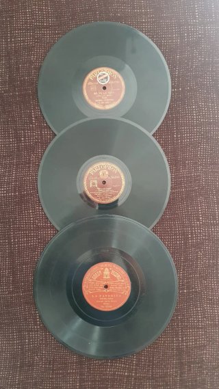 Lote 3 Discos de Pizarra Antiguos