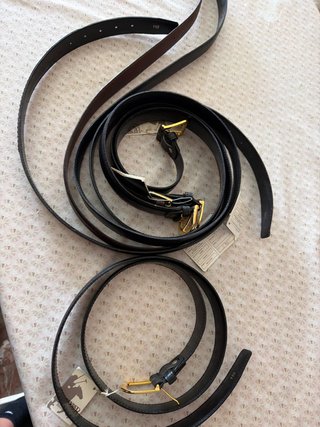Set de 4 cinturones de cuero