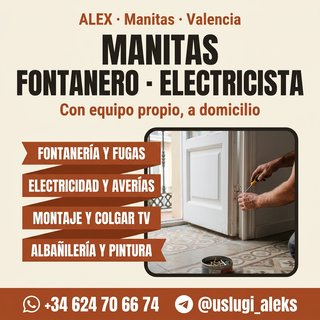 Manitas, fontanero y electricista en Valencia