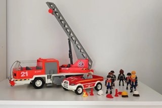 Set Playmobil Bomberos con Vehículos