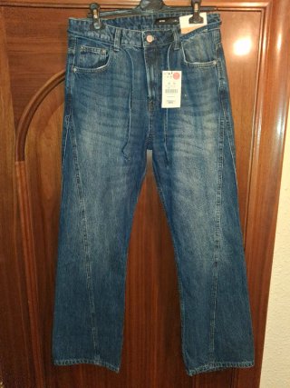 Pantalón Vaquero ancho Lefties Azul Talla 38