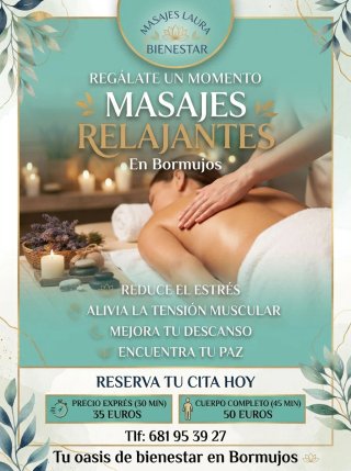 Masajes relajantes en Bormujos