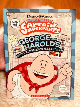 Libro inglés niños Captain Underpants cómic