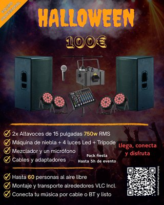 Alquiler Equipo Sonido e Iluminación Halloween