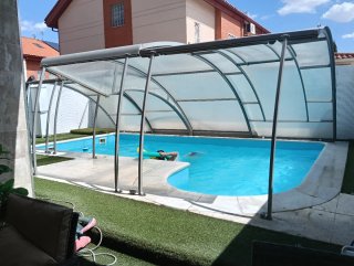 Cubierta de Piscina Telescópica