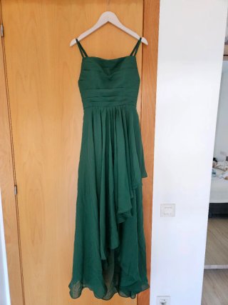 Vestido Largo Verde Oliva con Corsé