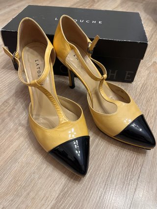 Zapatos de charol Latouche bicolor