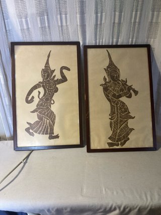 Set de 2 Cuadros antiguos 50x32
