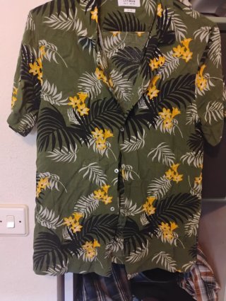 Camisa Estampada LITMAN Verde Talla S