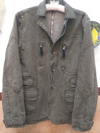 Chaqueta Fishbone Gris