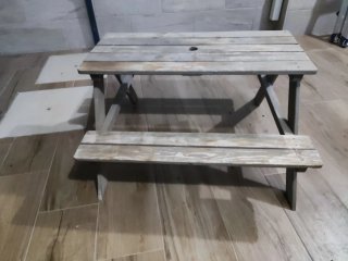 Tavolo da Giardino per Bambini in Legno