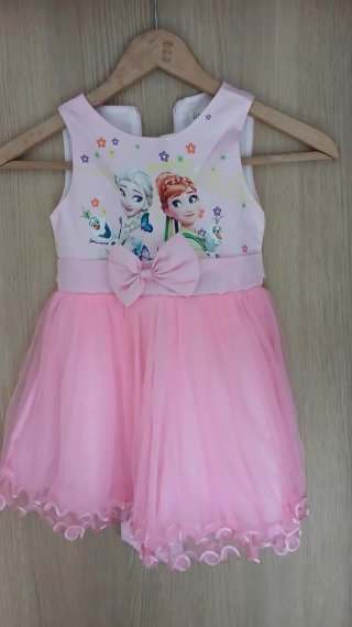 Vestido Frozen Rosa