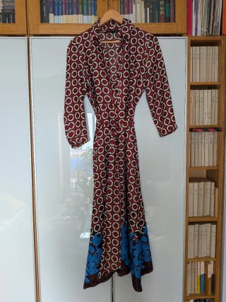 Vestido camisero largo Zara estampado