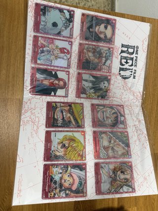 Set Cartas One Piece Film Red