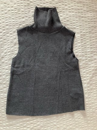 Jersey sin mangas Zara gris